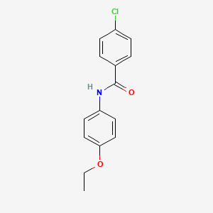 molecular formula C15H14ClNO2 B1620086 4-Chloro-N-(4-ethoxyphenyl)benzamide CAS No. 27033-41-6