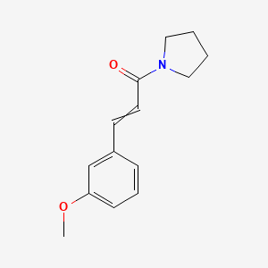 molecular formula C14H17NO2 B1620092 3-(3-Methoxyphenyl)-1-(pyrrolidin-1-yl)prop-2-en-1-one CAS No. 29647-01-6