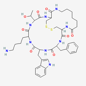 molecular formula C43H59N9O8S2 B1620098 Cycloa-cyclocptltc CAS No. 70706-79-5