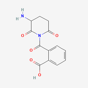 molecular formula C13H12N2O5 B1620104 o-Carboxybenzoyl-glutamic acid imide CAS No. 40548-80-9
