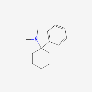 molecular formula C14H21N B1620111 Cyclohexylamine, N,N-dimethyl-1-phenyl- CAS No. 2201-17-4
