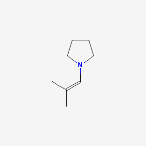molecular formula C8H15N B1620112 1-(2-甲基-1-丙烯基)吡咯烷 CAS No. 2403-57-8