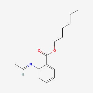 molecular formula C15H21NO2 B1620132 Hexyl 2-(ethylideneamino)benzoate CAS No. 72968-69-5