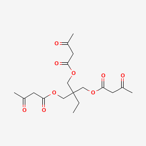 molecular formula C18H26O9 B1620135 2-Ethyl-2-(hydroxymethyl)-1,3-propanediol triacetoacetate CAS No. 22208-25-9