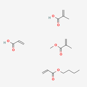 molecular formula C19H30O8 B1620141 Butyl prop-2-enoate;methyl 2-methylprop-2-enoate;2-methylprop-2-enoic acid;prop-2-enoic acid CAS No. 27791-81-7