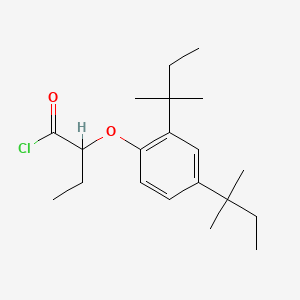 molecular formula C20H31ClO2 B1620154 Butanoyl chloride, 2-[2,4-bis(1,1-dimethylpropyl)phenoxy]- CAS No. 40567-16-6