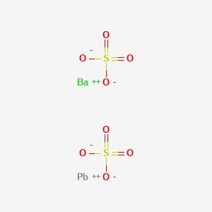 molecular formula BaO8PbS2 B1620156 Sulfuric acid, barium lead salt CAS No. 42579-89-5