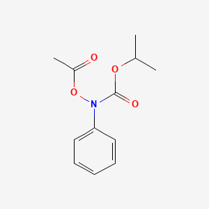 molecular formula C12H15NO4 B1620190 Isopropyl N-acetoxy-N-phenylcarbamate CAS No. 4212-94-6