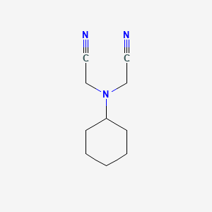 molecular formula C10H15N3 B1620191 Acetonitrile, 2,2'-(cyclohexylimino)DI- CAS No. 4823-13-6