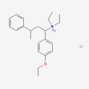 molecular formula C22H32ClNO B1620207 (1-(4-Ethoxyphenyl)butyl)diethylammonium chloride CAS No. 10535-87-2