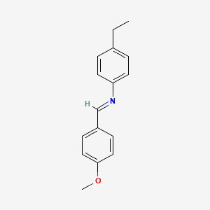 molecular formula C16H17NO B1620209 p-Methoxybenzylidene p-ethylaniline CAS No. 29743-18-8
