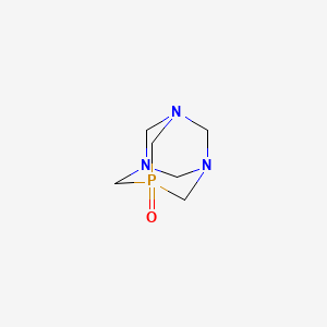 molecular formula C6H12N3OP B1620217 1,3,5-Triaza-7-phosphaadamantane 7-oxide CAS No. 53597-70-9