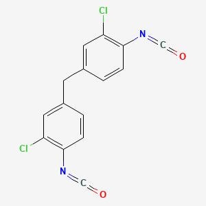 molecular formula C15H8Cl2N2O2 B1620243 2-Chloro-4-[(3-chloro-4-isocyanato-phenyl)methyl]-1-isocyanato-benzene CAS No. 20513-43-3