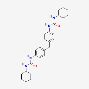 molecular formula C27H36N4O2 B1620245 3,3'-Dicyclohexyl-1,1'-methylenebis(4,1-phenylene)diurea CAS No. 58890-25-8
