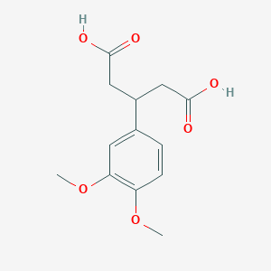 molecular formula C13H16O6 B1620246 3-(3,4-Dimethoxyphenyl)pentanedioic acid CAS No. 34811-27-3