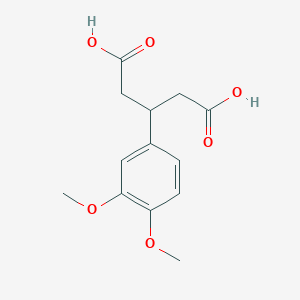 molecular formula C13H16O6 B1620246 Ácido 3-(3,4-dimetoxi-fenil)pentanodioico CAS No. 34811-27-3