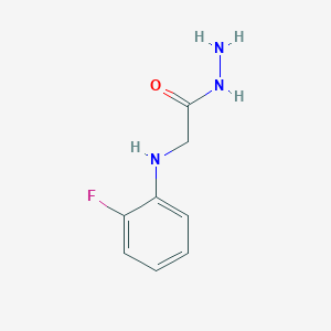 molecular formula C8H10FN3O B1620250 2-[(2-Fluorophenyl)amino]acetohydrazide CAS No. 2371-27-9