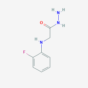 molecular formula C8H10FN3O B1620250 2-[(2-フルオロフェニル)アミノ]アセトヒドラジド CAS No. 2371-27-9