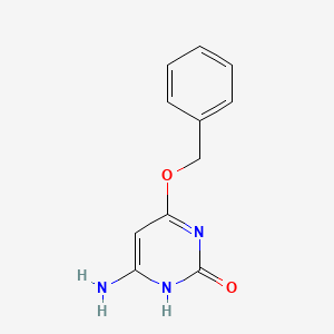 molecular formula C11H11N3O2 B1620254 2(1H)-Pyrimidinone, 4-amino-6-(phenylmethoxy)- CAS No. 60722-62-5