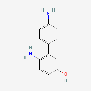 molecular formula C12H12N2O B1620256 4-Amino-3-(4-aminophenyl)phenol CAS No. 110504-77-3