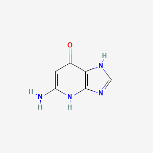 molecular formula C6H6N4O B1620260 5-Amino-1H-imidazo[4,5-b]pyridin-7(4H)-one CAS No. 60282-59-9