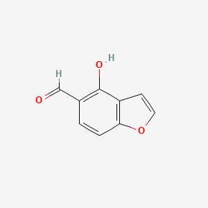 molecular formula C9H6O3 B1620261 4-Hydroxy-1-benzofuran-5-carbaldehyde CAS No. 59292-71-6