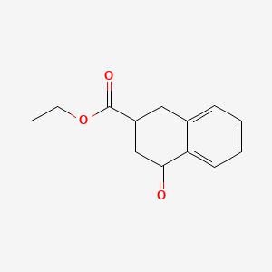 molecular formula C13H14O3 B1620262 Ethyl 4-oxo-1,2,3,4-tetrahydronaphthalene-2-carboxylate CAS No. 22743-00-6