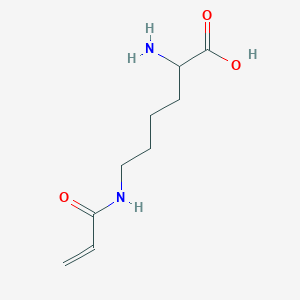 molecular formula C9H16N2O3 B1620264 2-Amino-6-(prop-2-enoylamino)hexanoic acid CAS No. 48065-82-3