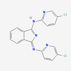 molecular formula C18H11Cl2N5 B1620266 (1Z)-N-(5-Chloropyridin-2-yl)-1-[(5-chloropyridin-2-yl)imino]-1H-isoindol-3-amine CAS No. 61702-10-1
