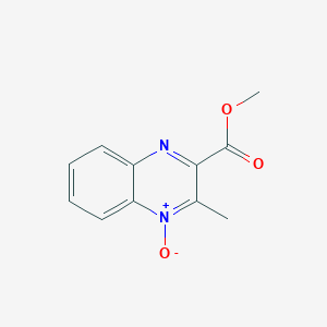 molecular formula C11H10N2O3 B1620271 3-(Methoxycarbonyl)-2-methylquinoxalin-1-ium-1-olate CAS No. 61522-53-0