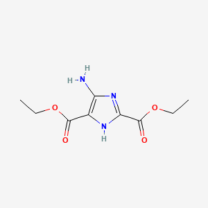 molecular formula C9H13N3O4 B1620274 diethyl 4-amino-1H-imidazole-2,5-dicarboxylate CAS No. 83566-38-5