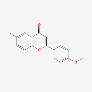 molecular formula C17H14O3 B1620280 2-(4-Methoxyphenyl)-6-methyl-4H-chromen-4-one CAS No. 29976-77-0