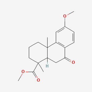molecular formula C19H24O4 B1620284 methyl 6-methoxy-1,4a-dimethyl-9-oxo-3,4,10,10a-tetrahydro-2H-phenanthrene-1-carboxylate CAS No. 901-36-0