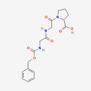 molecular formula C17H21N3O6 B1620300 N-[(benzyloxy)carbonyl]glycylglycylproline CAS No. 3434-75-1