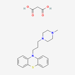 molecular formula C23H29N3O4S B1620316 Perazine malonate CAS No. 22539-28-2
