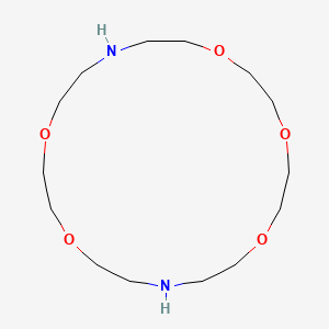 molecular formula C14H30N2O5 B1620318 1,4,7,13,16-Pentaoxa-10,19-diazacyclohenicosane CAS No. 23978-10-1