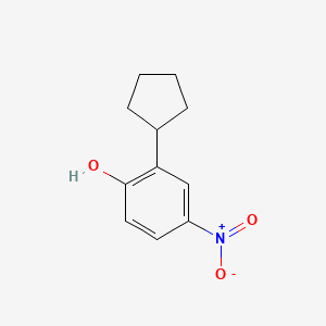 molecular formula C11H13NO3 B1620327 2-Cyclopentyl-4-nitrophenol CAS No. 55910-34-4