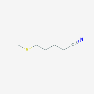 molecular formula C6H11NS B1620331 5-(Methylsulfanyl)pentanenitrile CAS No. 59121-25-4