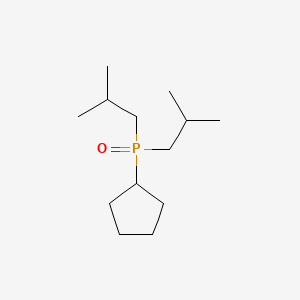 molecular formula C13H27OP B1620348 Phosphine oxide, cyclopentyldiisobutyl- CAS No. 73986-83-1