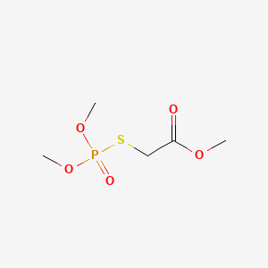 molecular formula C5H11O5PS B1620351 Acetic acid, ((dimethoxyphosphinyl)thio)-, methyl ester CAS No. 57212-78-9