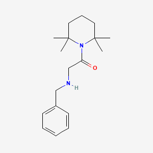 molecular formula C18H28N2O B1620371 1-(N-Benzylglycyl)-2,2,6,6-tetramethylpiperidine CAS No. 53725-43-2