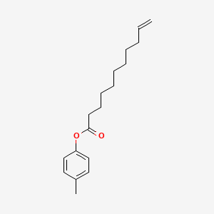 molecular formula C18H26O2 B1620377 10-Undecenoic acid, 4-methylphenyl ester CAS No. 67874-76-4