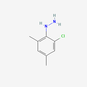molecular formula C8H11ClN2 B1620388 (2-Chloro-4,6-dimethylphenyl)hydrazine CAS No. 55034-69-0