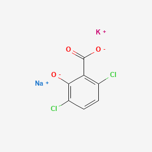 Benzoic acid, 3,6-dichloro-2-hydroxy-, potassium sodium salt