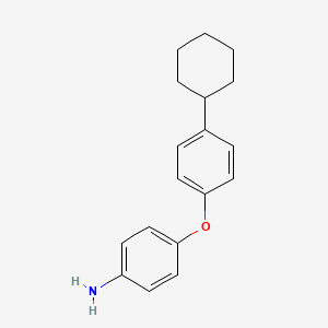 molecular formula C18H21NO B1620404 4-(4-Cyclohexylphenoxy)aniline CAS No. 70682-64-3