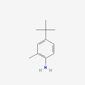 molecular formula C11H17N B1620446 4-tert-Butyl-o-toluidine CAS No. 2909-82-2