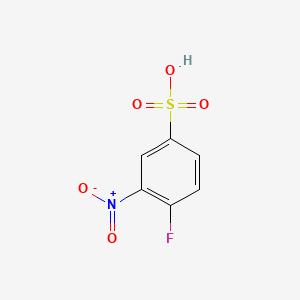 molecular formula C6H4FNO5S B1620453 4-Fluoro-3-nitrobenzenesulfonic acid CAS No. 3888-84-4