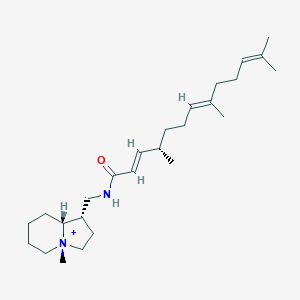 molecular formula C28H46F3N2O3+ B162047 星形胺 A CAS No. 129744-24-7