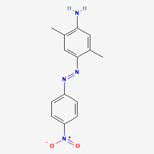 molecular formula C14H14N4O2 B1620471 4-[(4-Nitrophenyl)azo]-2,5-xylidine CAS No. 6492-50-8