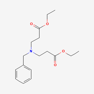 molecular formula C17H25NO4 B1620475 3-[Benzyl-(2-ethoxycarbonyl-ethyl)-amino]-propionic acid ethyl ester CAS No. 6938-07-4